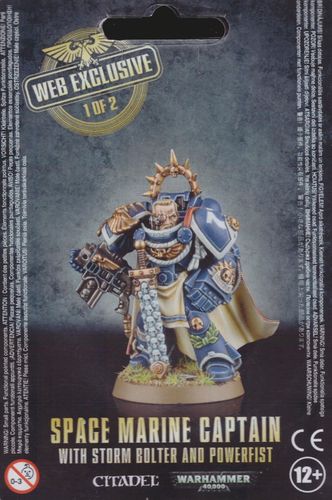 Space Marine Captain with Storm Bolter and Power Fist -web exclusive