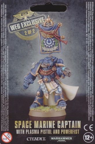 Space Marine Captain with Plasma Pistol, Power Fist and Banner