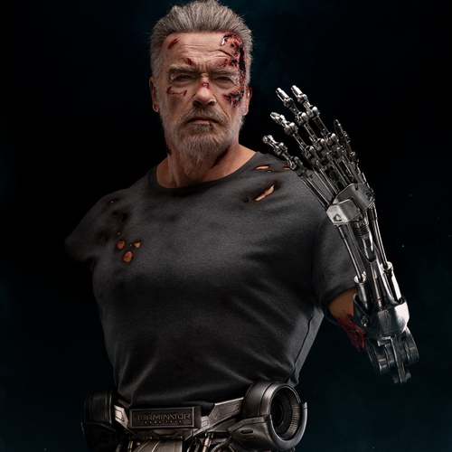 1:1 T-800 Life-Size Bust
