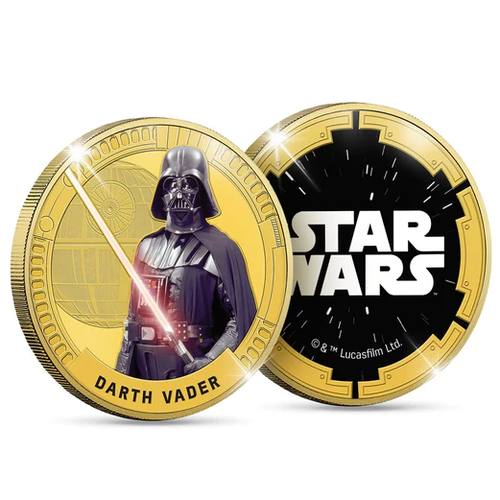 Die offizielle vergoldete „Star Wars Darth Vader“-Gedenkausgabe
