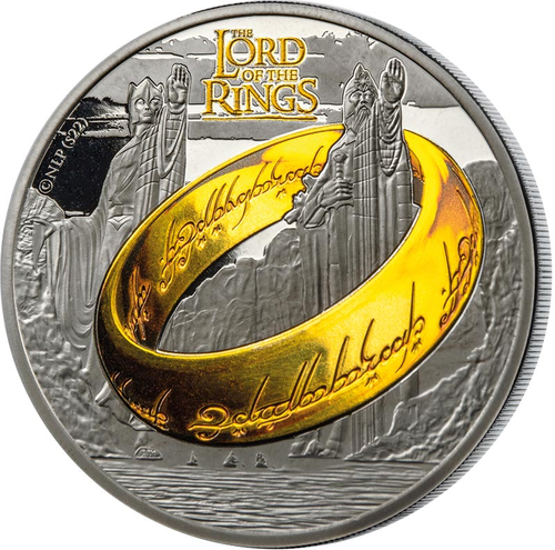 Der Herr der Ringe™: die 1-Unzen-Silbermünze „Argonath“ 2023!